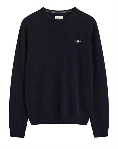 Gant - Lambswool Strik - Marine